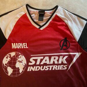 BoxLunch Exclusive Avengers Iron Man Tony Stark Soccer Jersey Men’s Size S